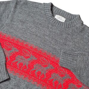 VTG‎ Pinnacle Womens Medium Acrylic Knit Sweater Made in USA Reindeer Nordic